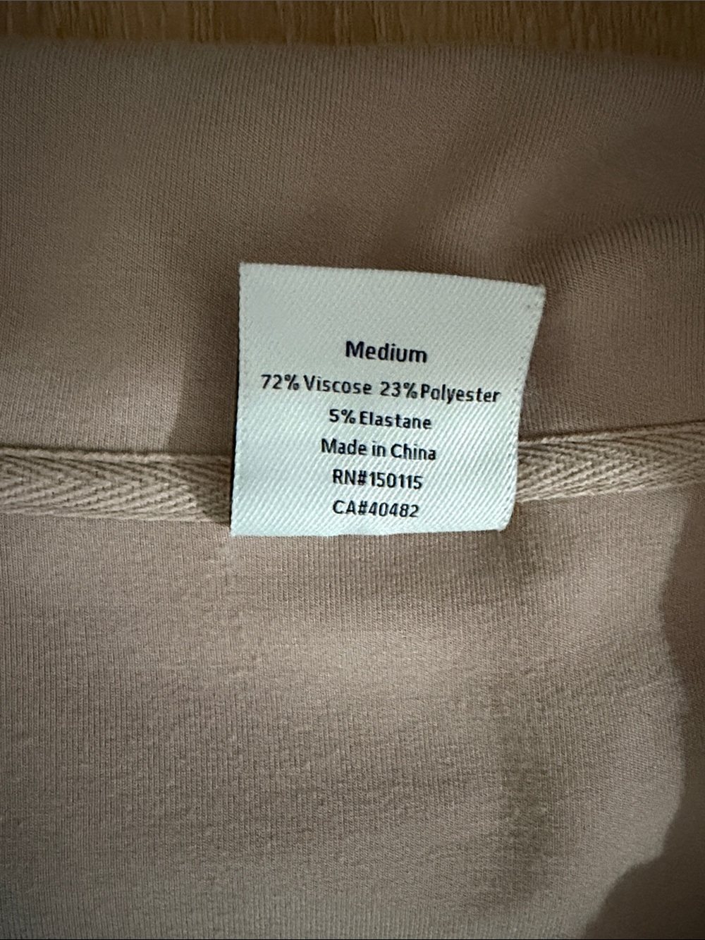Varley Taupe Top- Zip Collar Top size medium - Picture 5 of 15